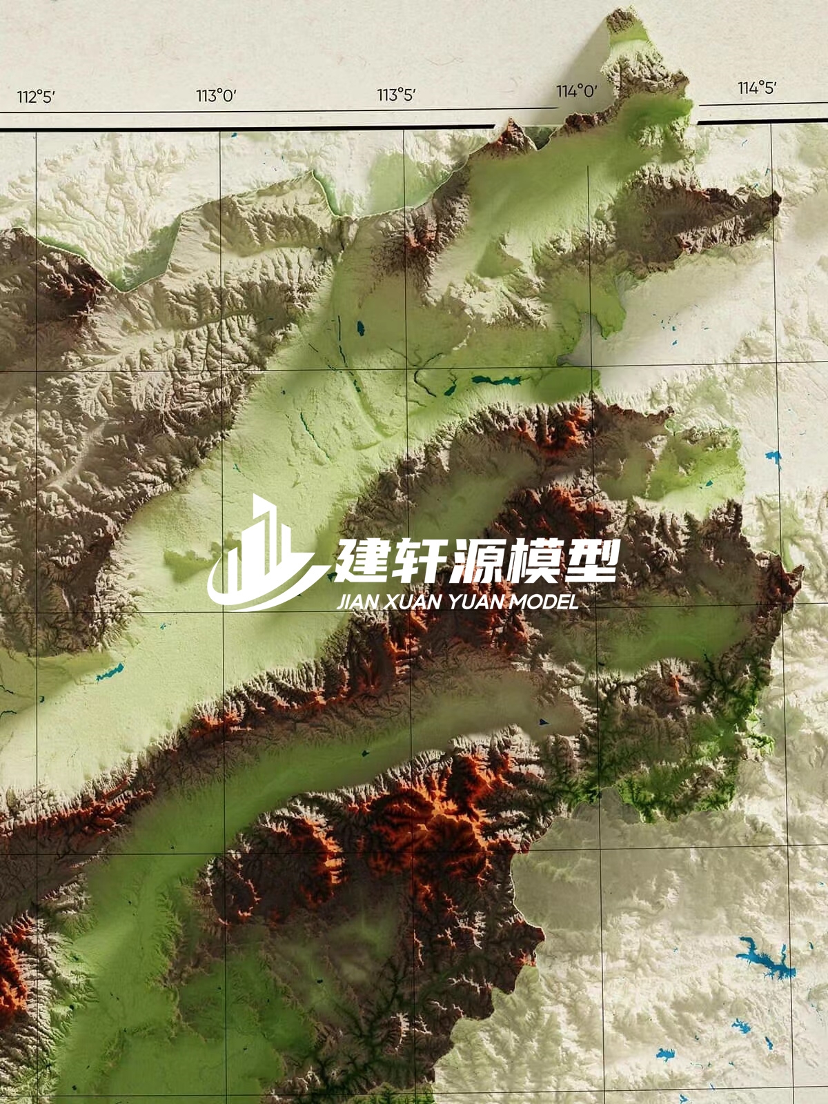 涧西地形模型制作